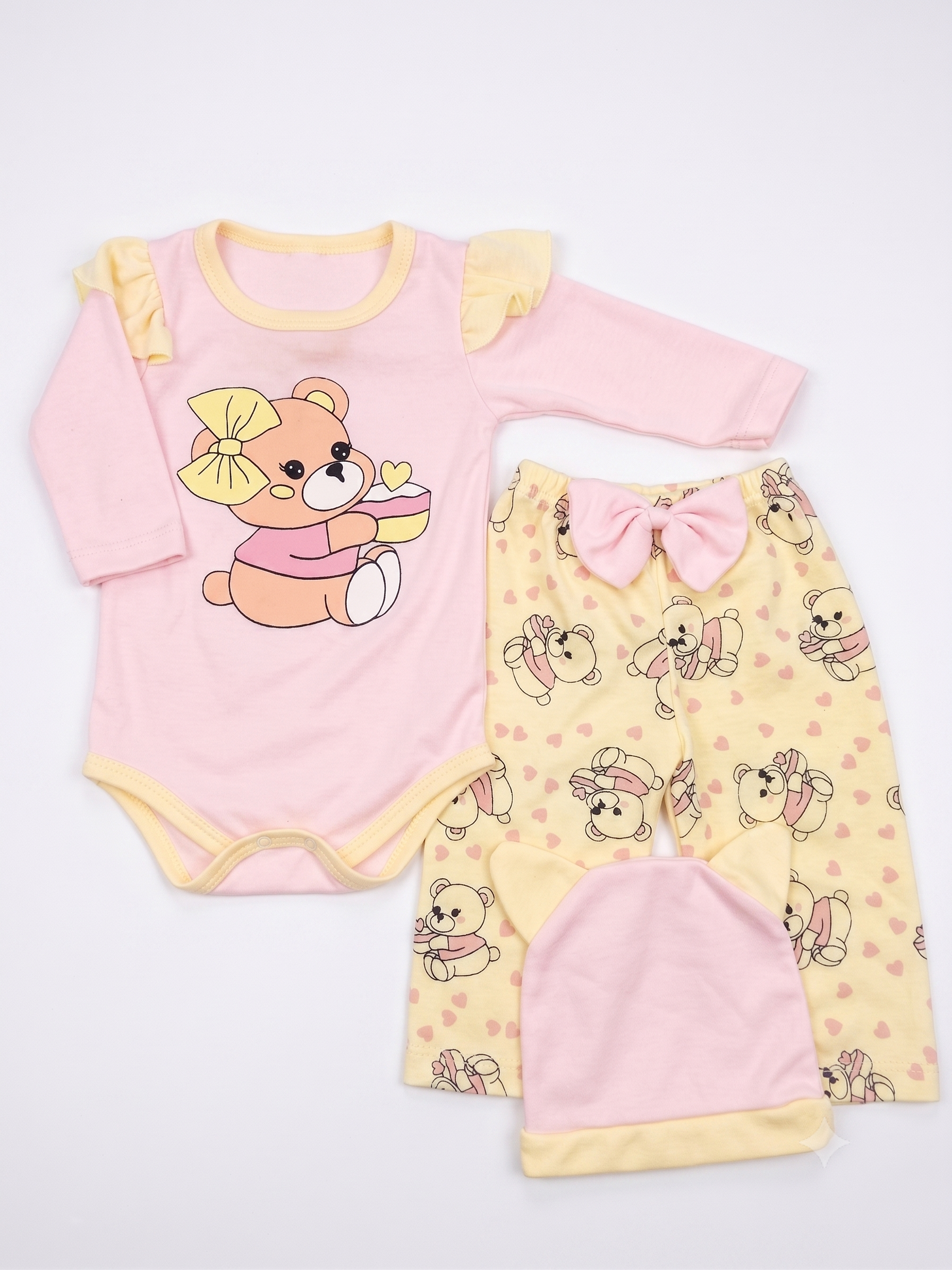 Conjunto de algodón de 3 piezas