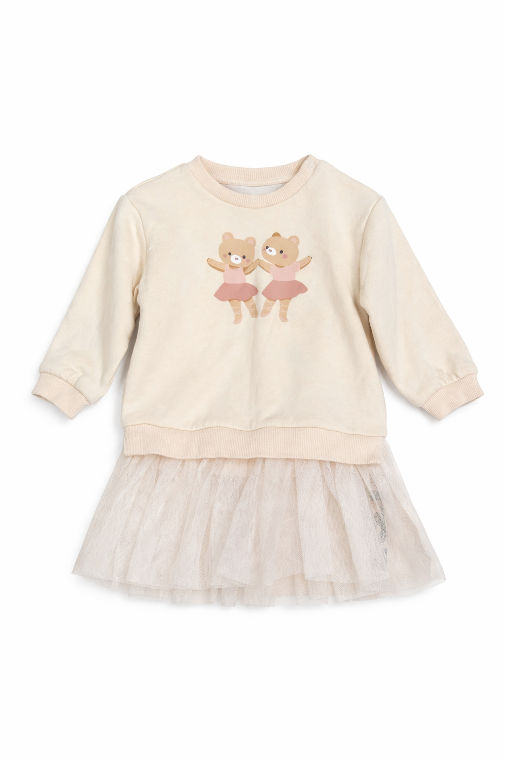 100000 Buzo Bailarina Osos 12-18M Crema 9800000001156