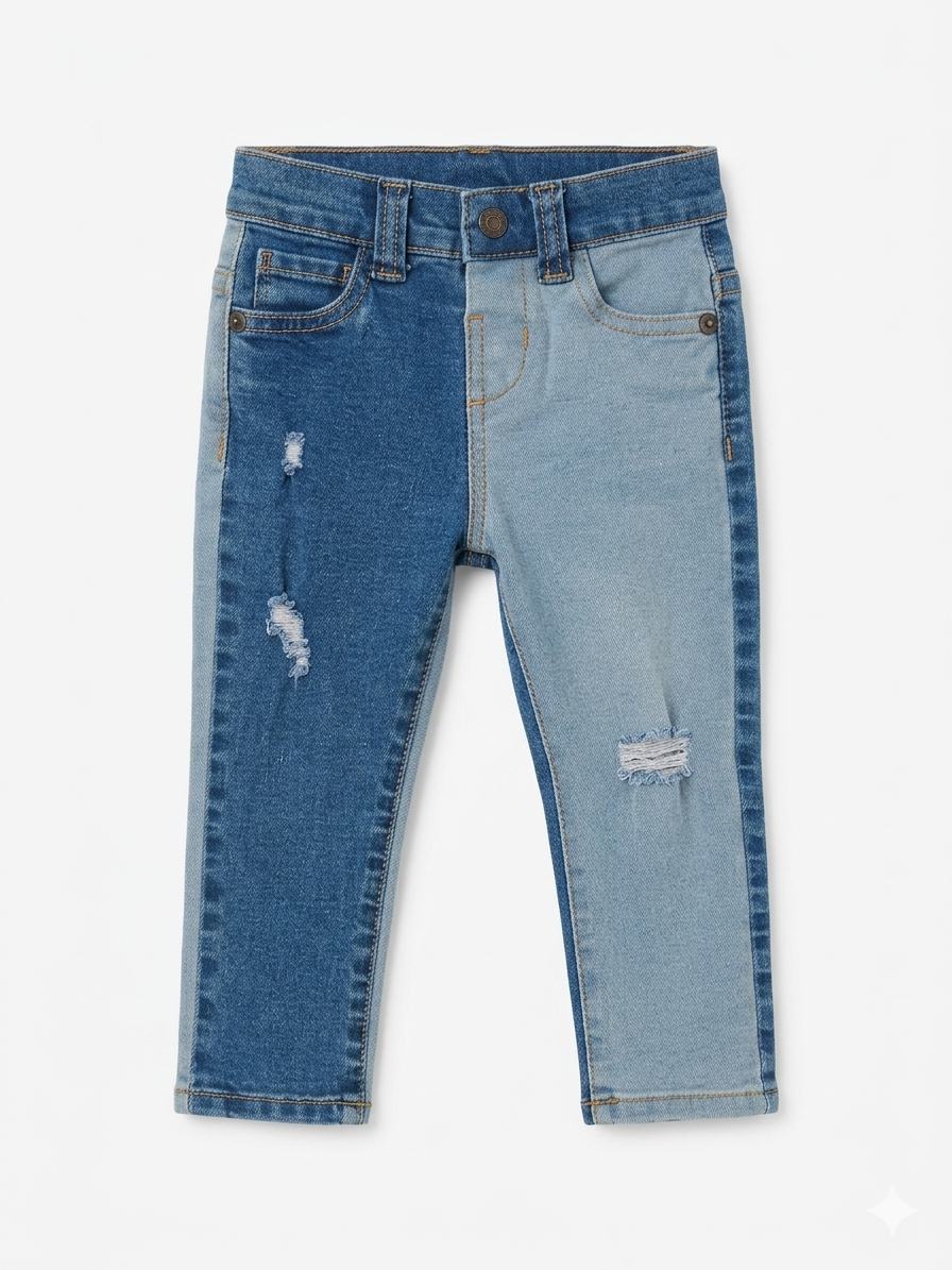 100000 Jean Doble Color 12-18M Azul 9800000001145