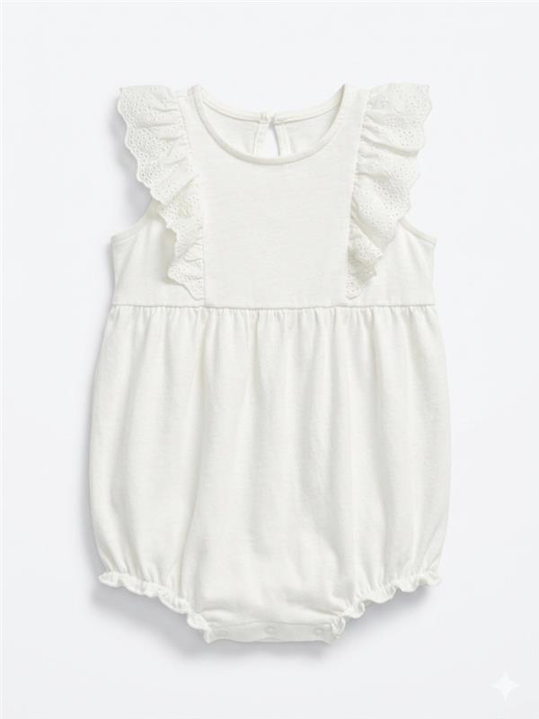 100000 Mameluco boleros 6-9M Blanco 9800000001412