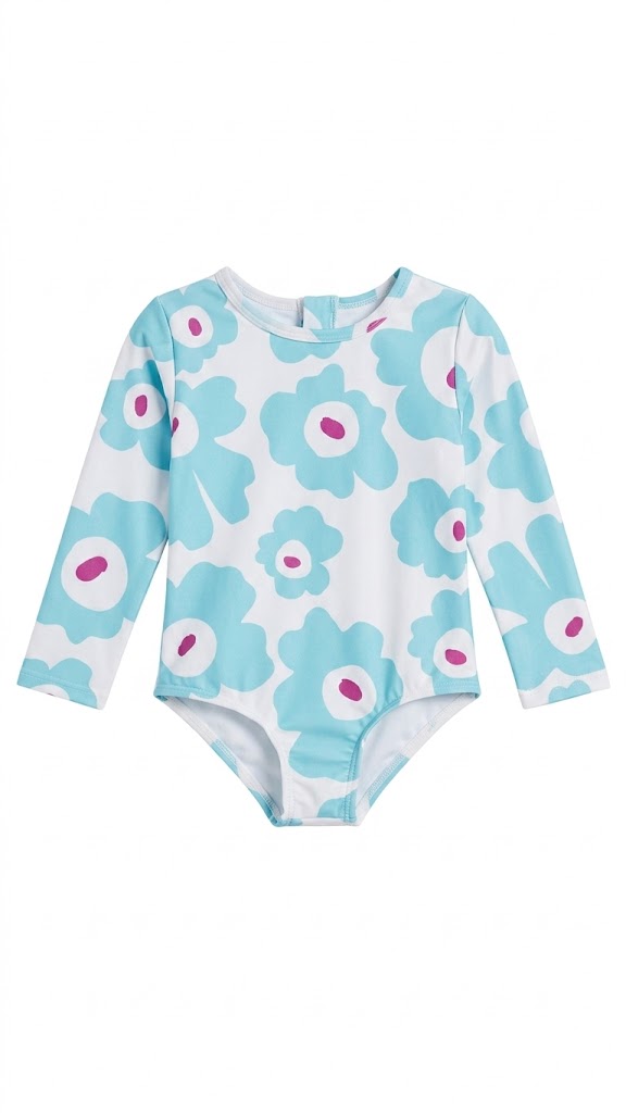 100000 Vestido de baño flores  3T Azul 9800000001443