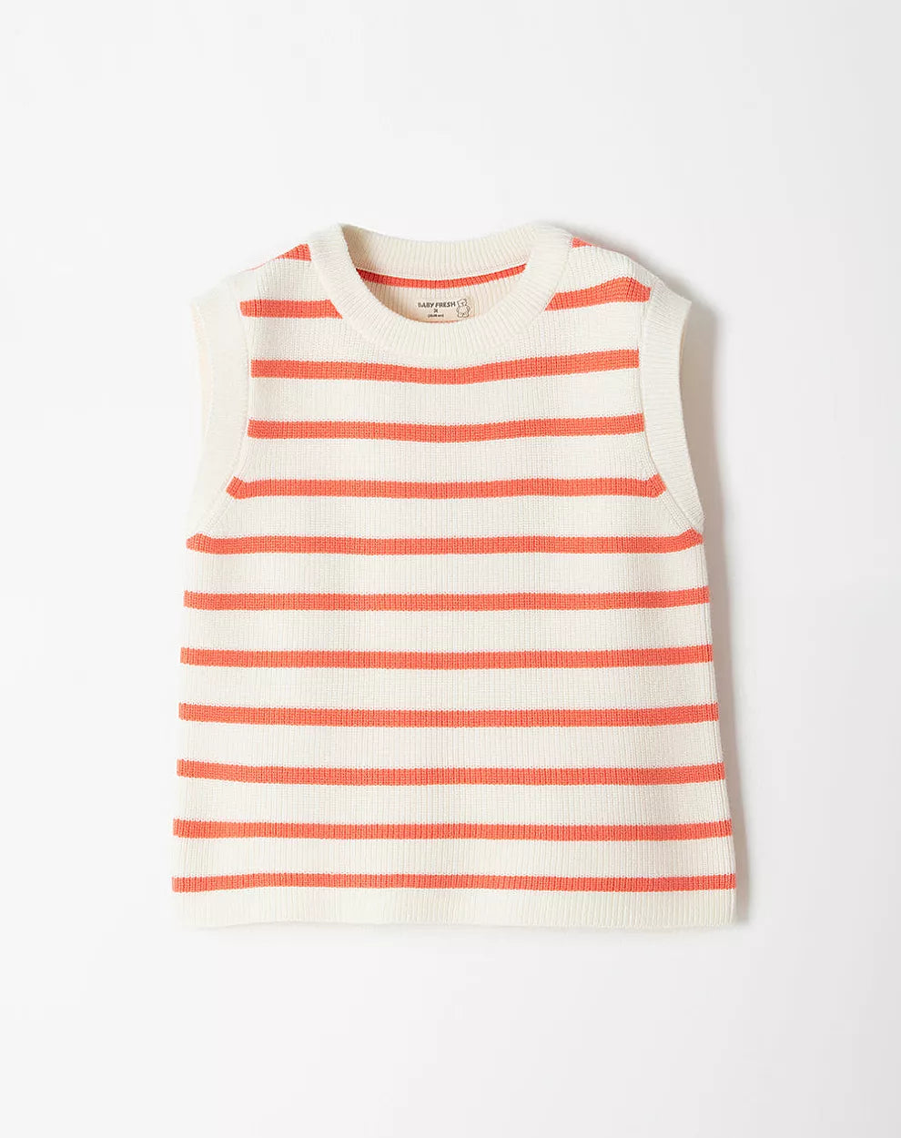 745250 MIYAK 9-12M Rayas Blanco - Naranja 7703259105405