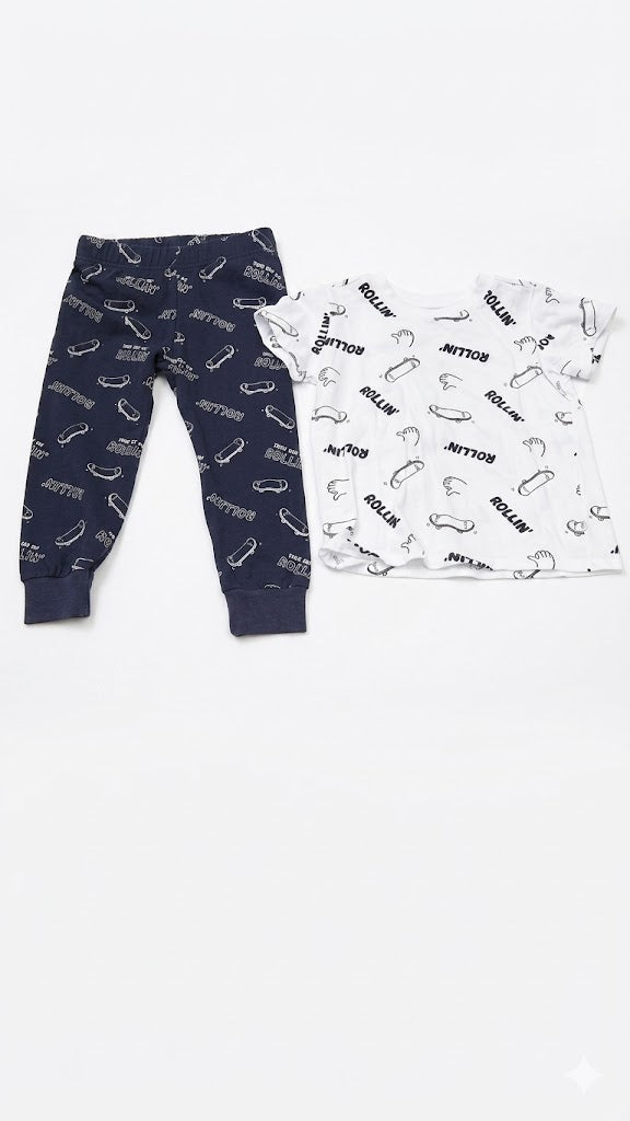 100000 Addi patineta pijama 3T Azul 9800000001481