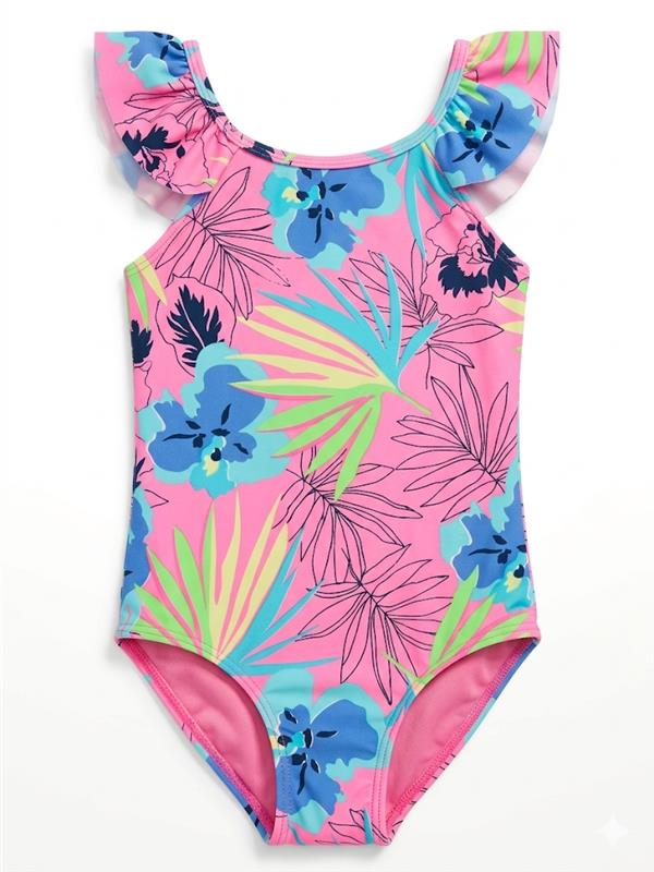 100000 Vestido de baño flores 12-18M Rosado 9800000001658
