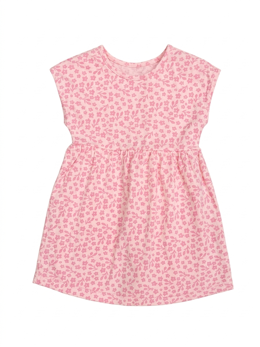 100000 Vestido Rosado Flores 12-18M Rosado 9800000001162
