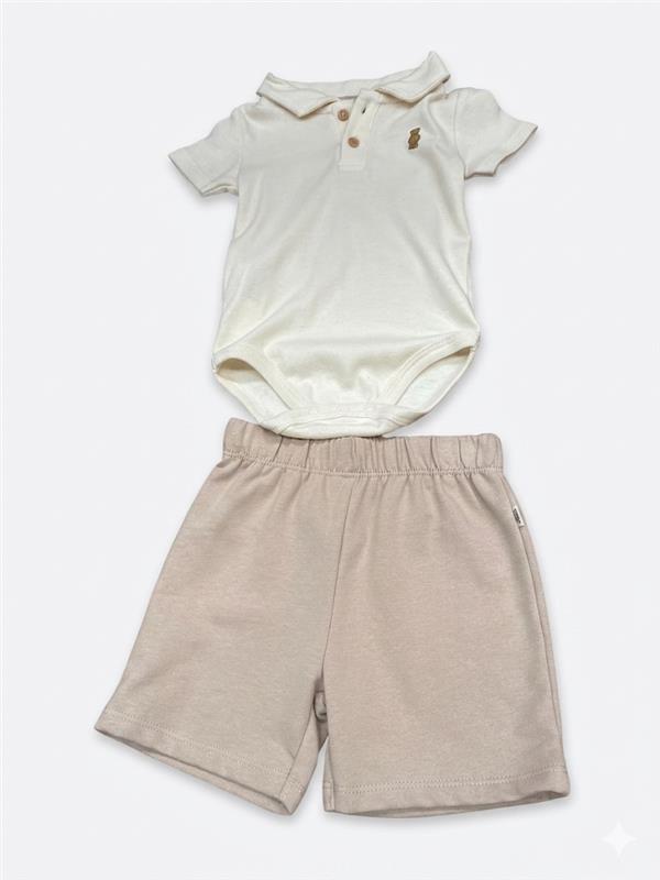 100000 Isakar Polo 6-9M Crema 9800000001337