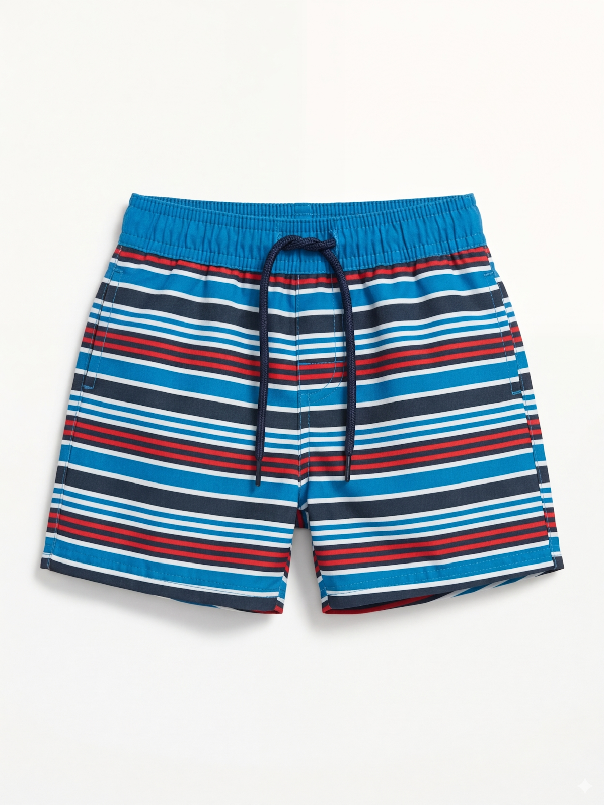 100000 Pantaloneta Rayas 6-9M Azul 9800000001135
