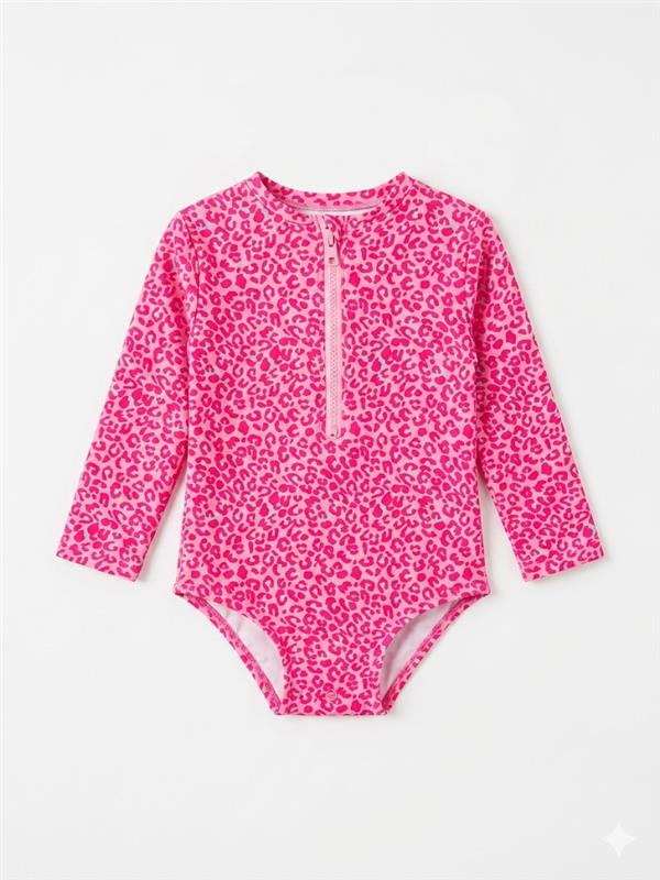 100000 Vestido de baño Animal print 12-18M Animal print Rosado 9800000001459