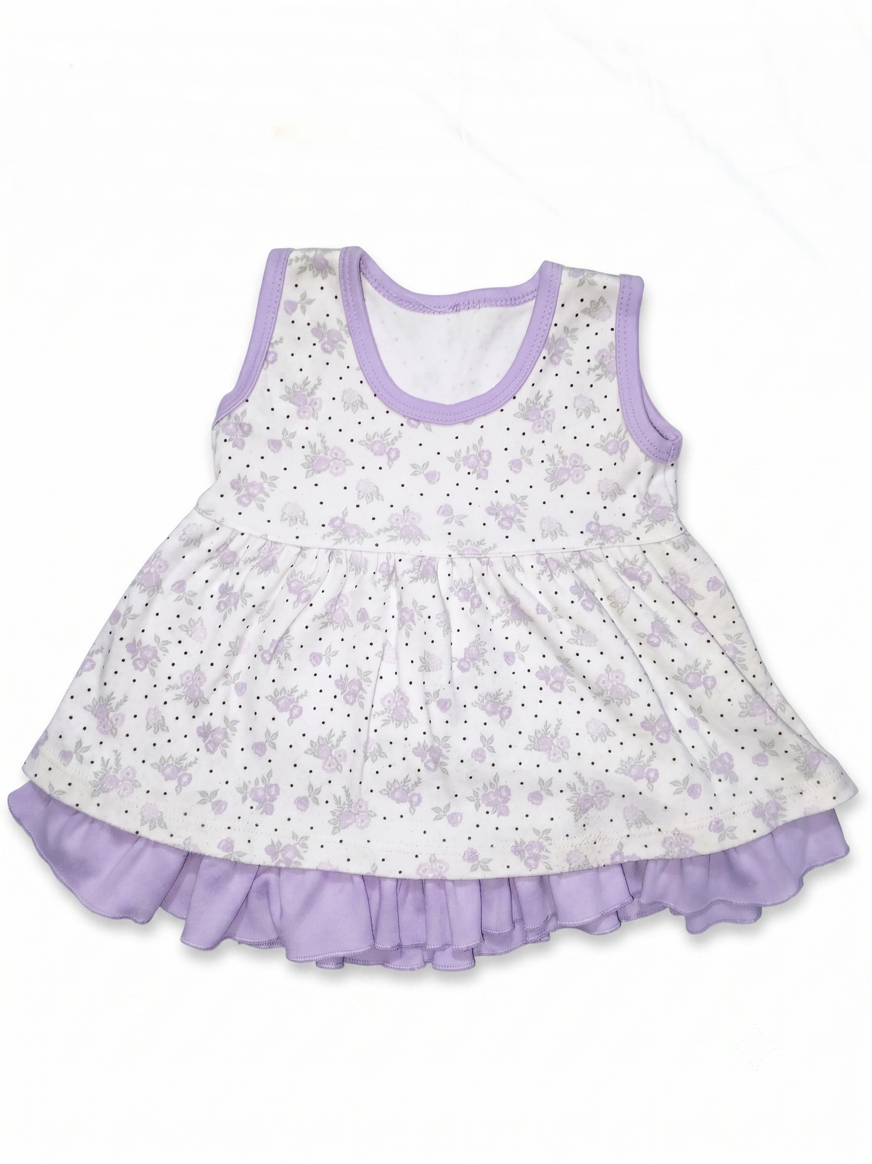 Vestido de algodón morado