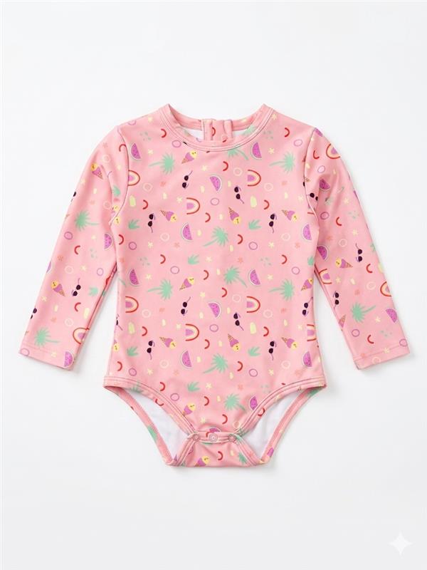 100000 Vestido de baño helado 12-18M Rosado 9800000001462
