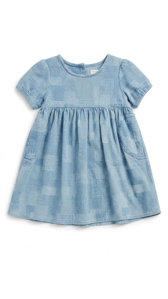 100000 Vestido cuadros 3T Azul claro 9800000001492