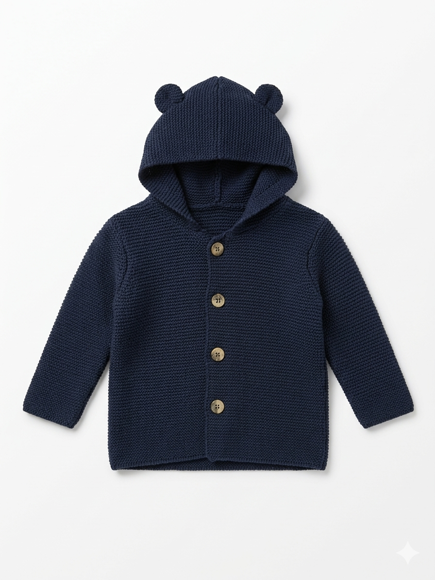 100000 Saco Orejas Oso 12-18M Azul 9800000001158